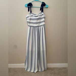 White and blue boutique style dress